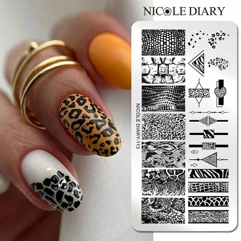 Animal Skin Stamping Plate By Nicole Diary (113)