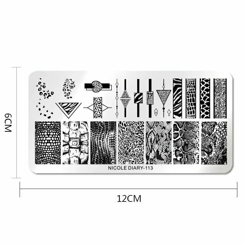 Animal Skin Stamping Plate By Nicole Diary (113)