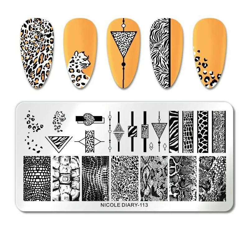 Animal Skin Stamping Plate By Nicole Diary (113)