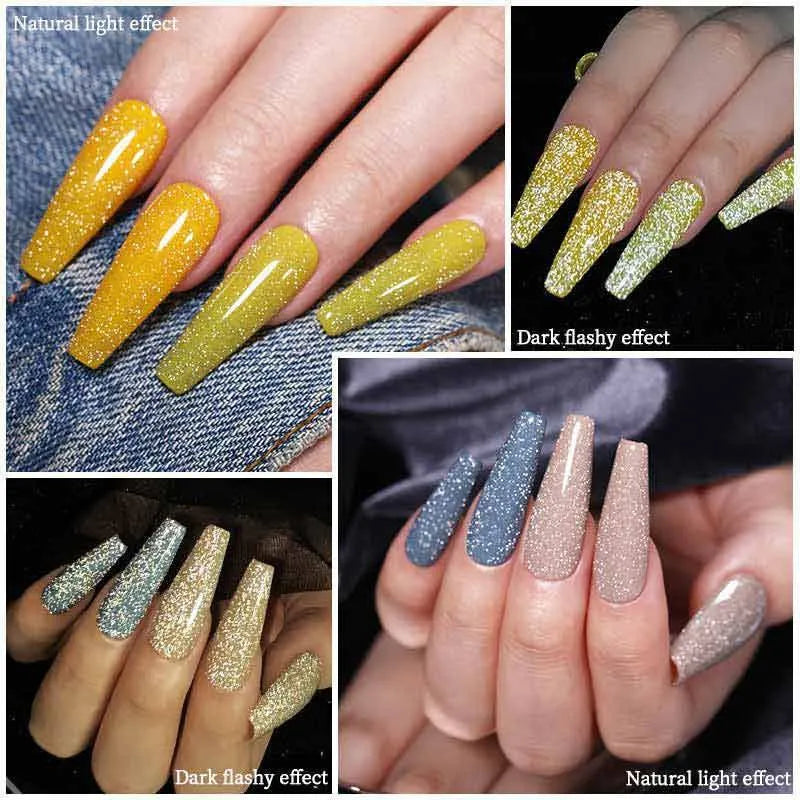 Born Pretty Reflective Glitter Top Coat Gel (7ml)