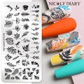 Leaves And Fern Stamping Plate By Nicole Diary (288)