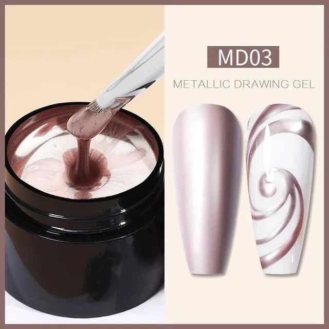 Born Pretty Metallic Battle Angel Painting Gel MD03 (5ml)