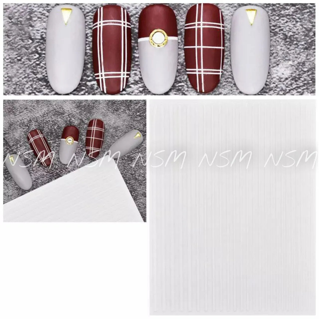 White Stripes Sticker Sheet