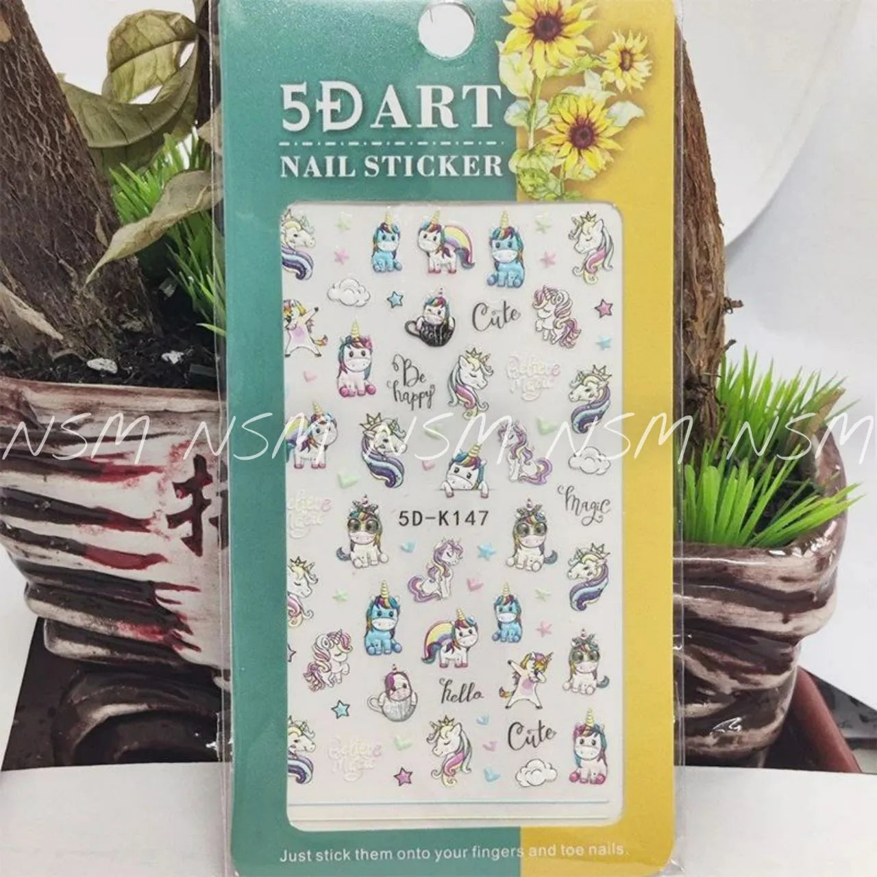 Cute Unicorn 5D Sticker Sheets