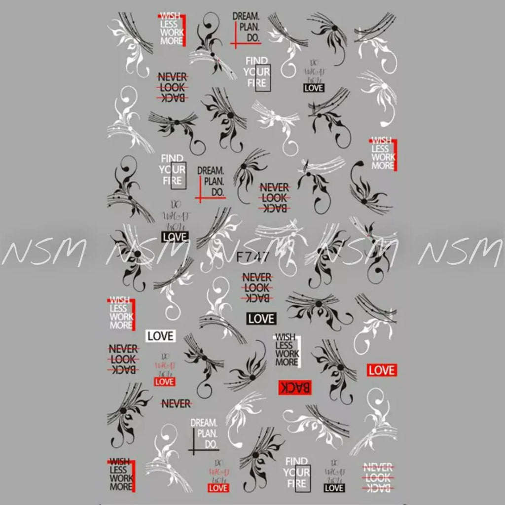 Swirls And Abstract Design Sticker Sheets