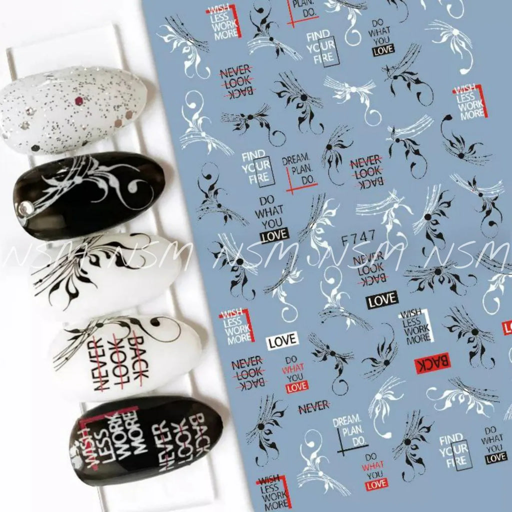 Swirls And Abstract Design Sticker Sheets