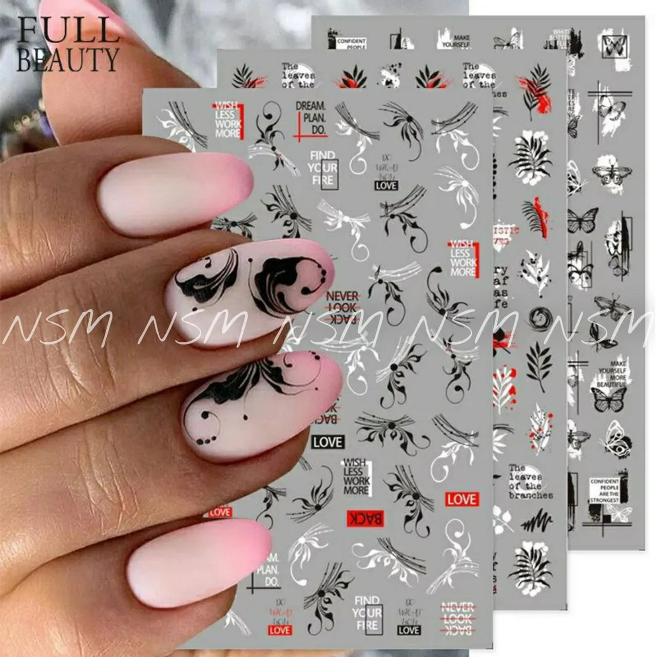 Swirls And Abstract Design Sticker Sheets