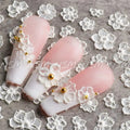 White Flowers 5D Sticker Sheets