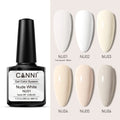 Canni Nude White Gel Polish (7.3ml) (Set Of 6)