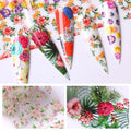 Tropical Leafs and Floral Design Transfer Foil Box
