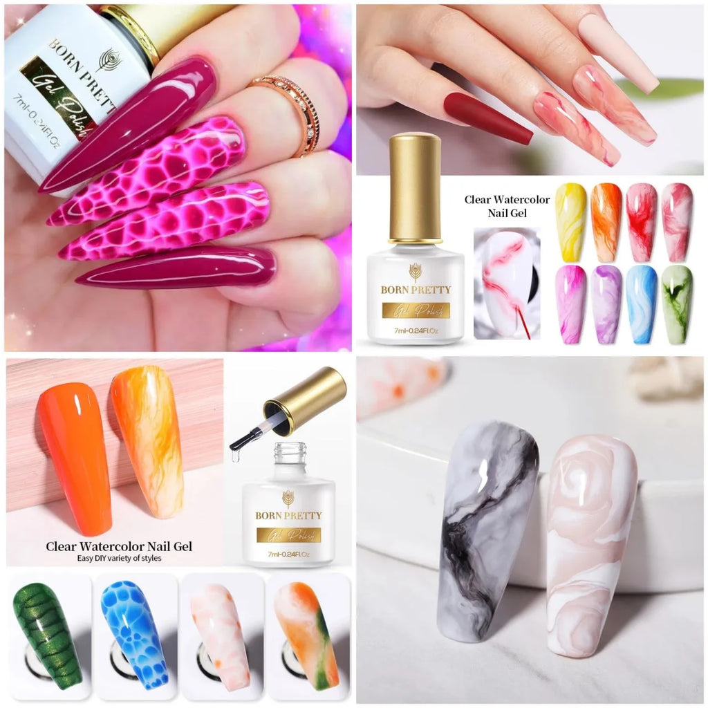 Born Pretty Clear Watercolor Blooming Nail Gel (7ml)