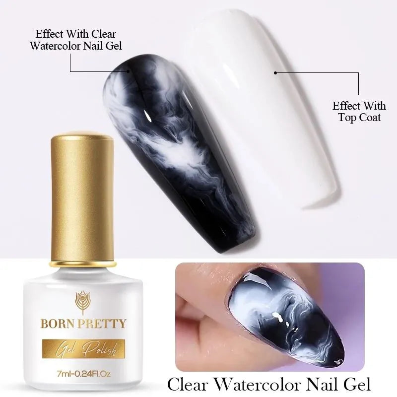 Born Pretty Clear Watercolor Blooming Nail Gel (7ml)