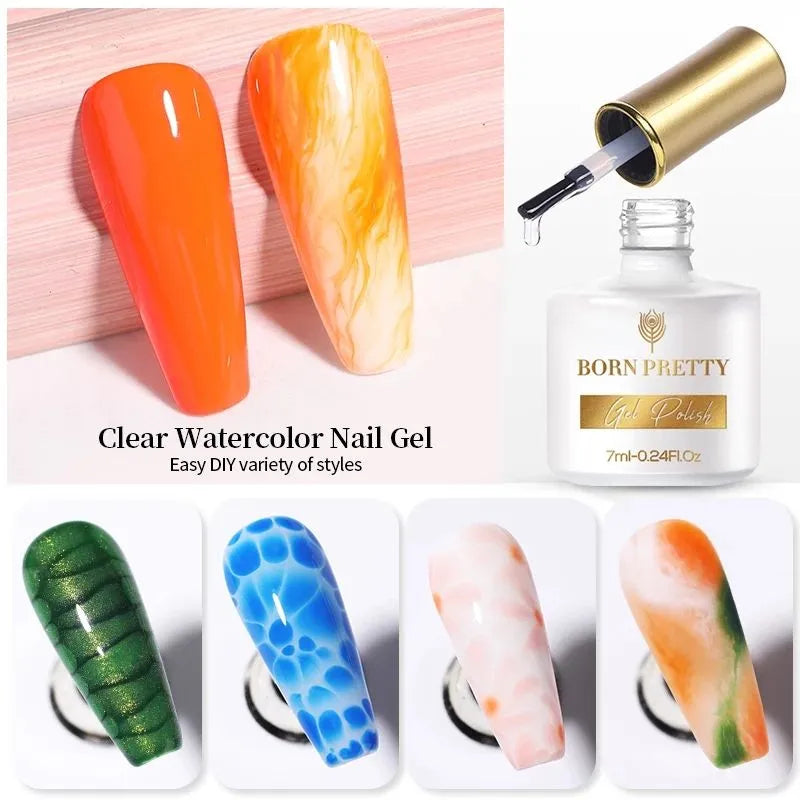 Born Pretty Clear Watercolor Blooming Nail Gel (7ml)