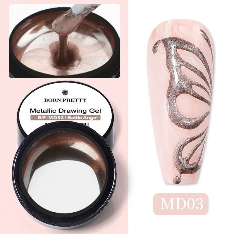 Born Pretty Metallic Battle Angel Painting Gel MD03 (5ml)