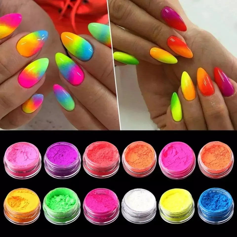 Neon Pigments Powder (Set Of 12)