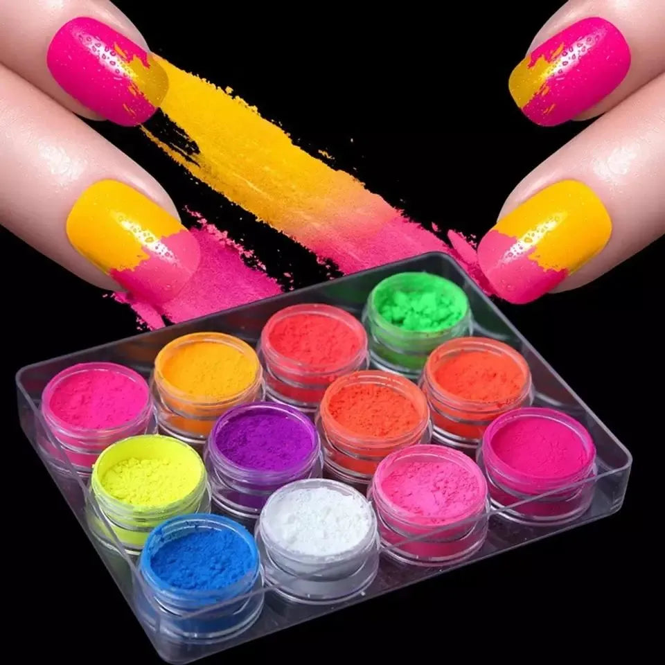 Neon Pigments Powder (Set Of 12)