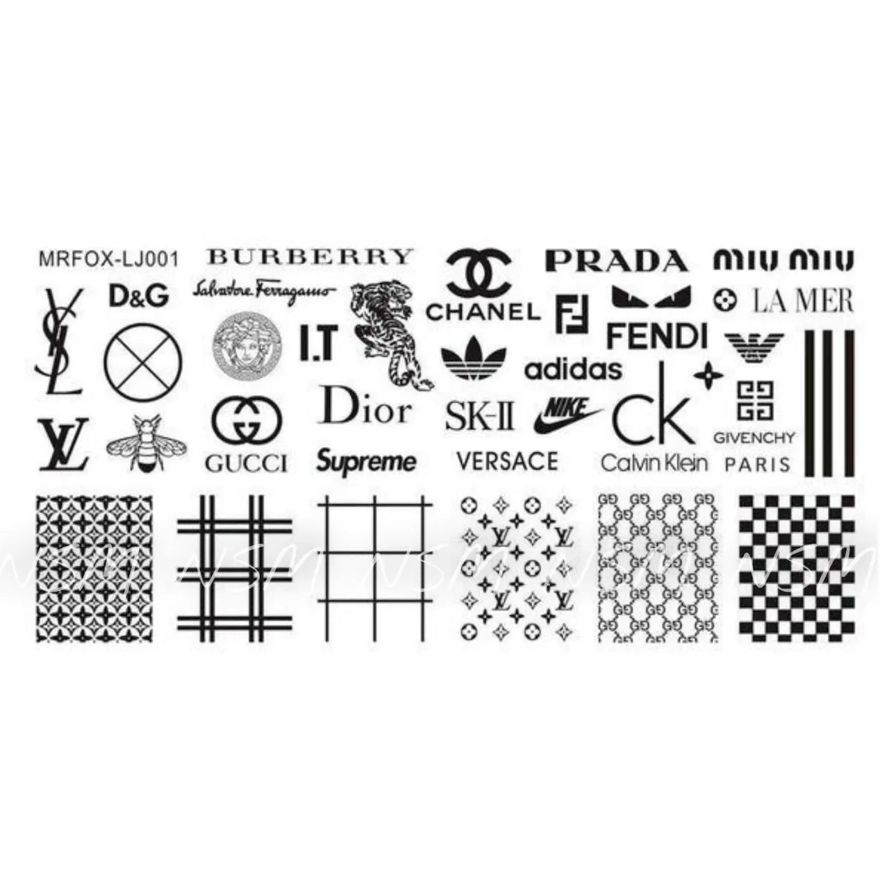 Brands Design Stamping Plate
