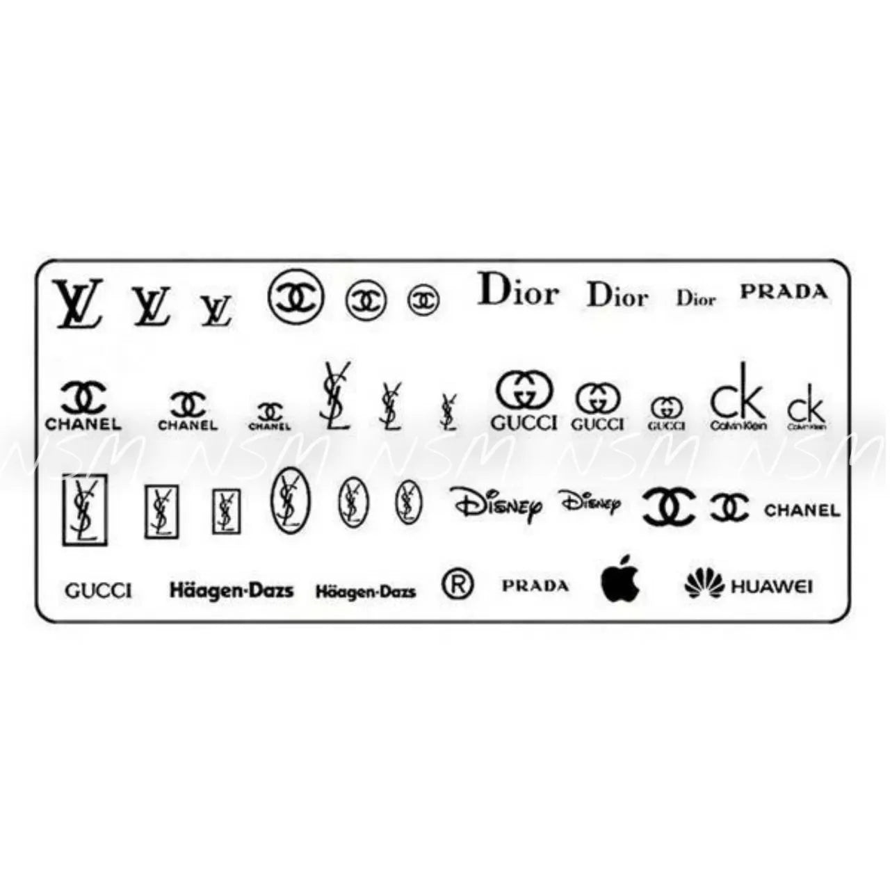 Brands Design Stamping Plate