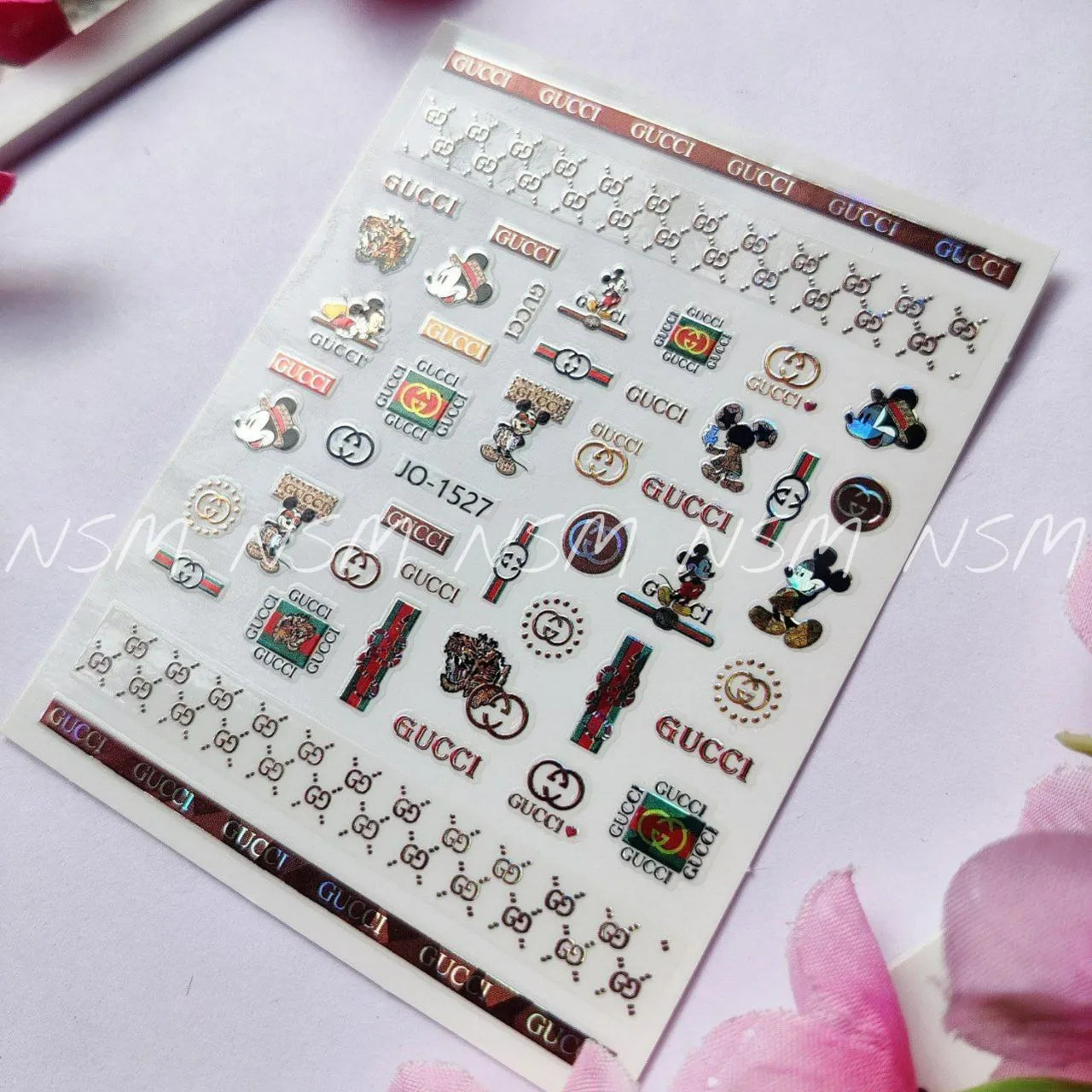 Mickey Mouse And GUCCI Holographic Sticker Sheets