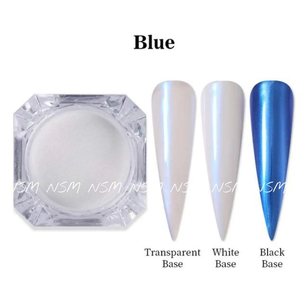 Mermaid Blue Chrome Nail Powder (1gm)
