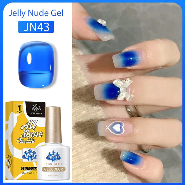 Born Pretty Transparent Jelly Gel Polish JN43 (10ml)