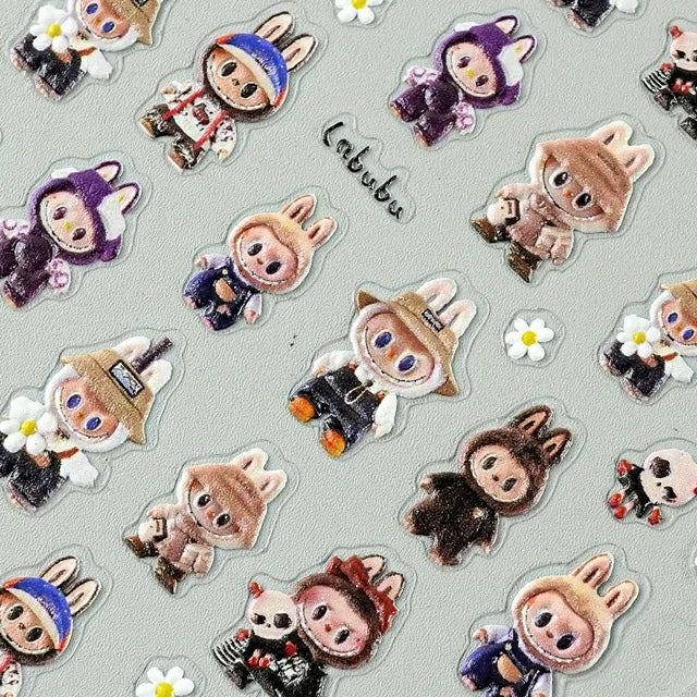 Labubu 5D Nail Stickers (Z-2434)