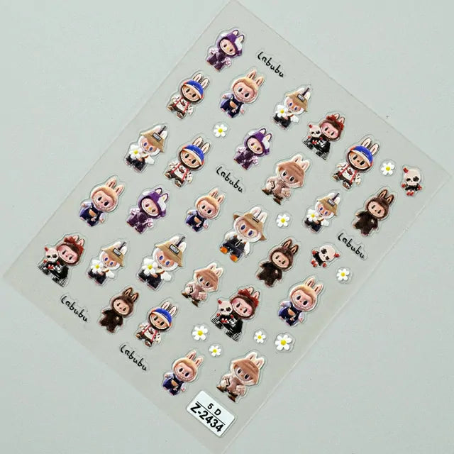 Labubu 5D Nail Stickers (Z-2434)