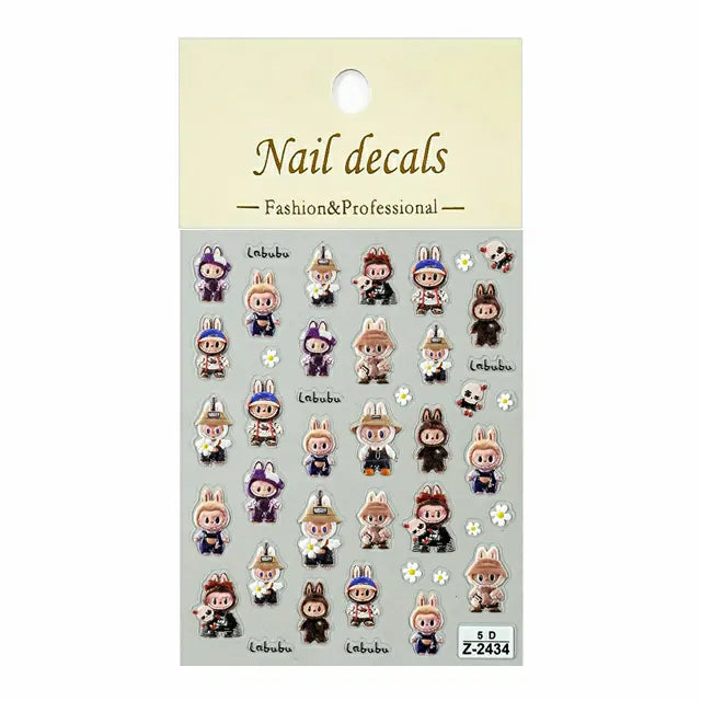 Labubu 5D Nail Stickers (Z-2434)
