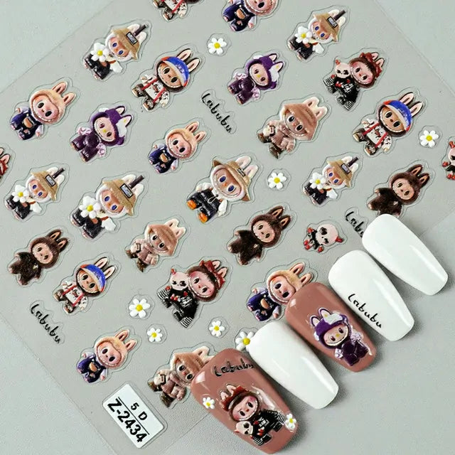 Labubu 5D Nail Stickers (Z-2434)