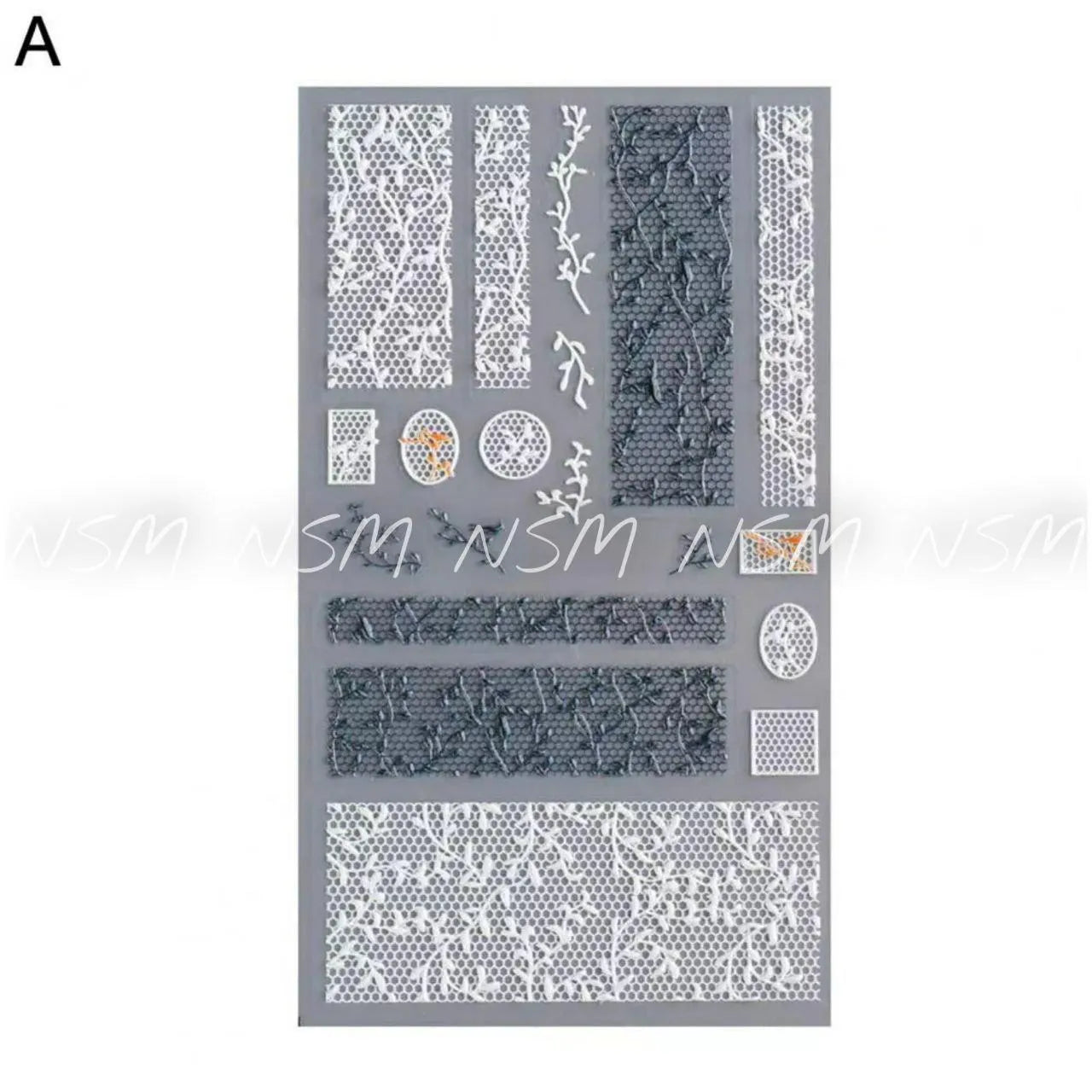 Lace And Vines Print 5D Sticker Sheets