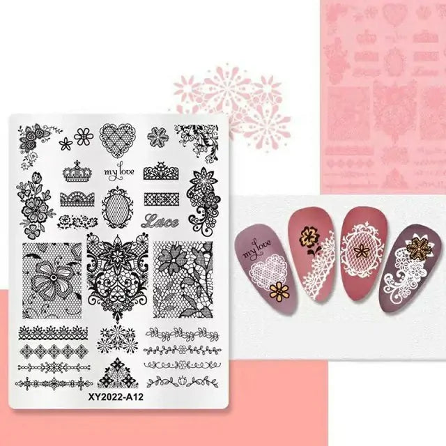 Lace Design Stamping Plate (XY2022-A12)