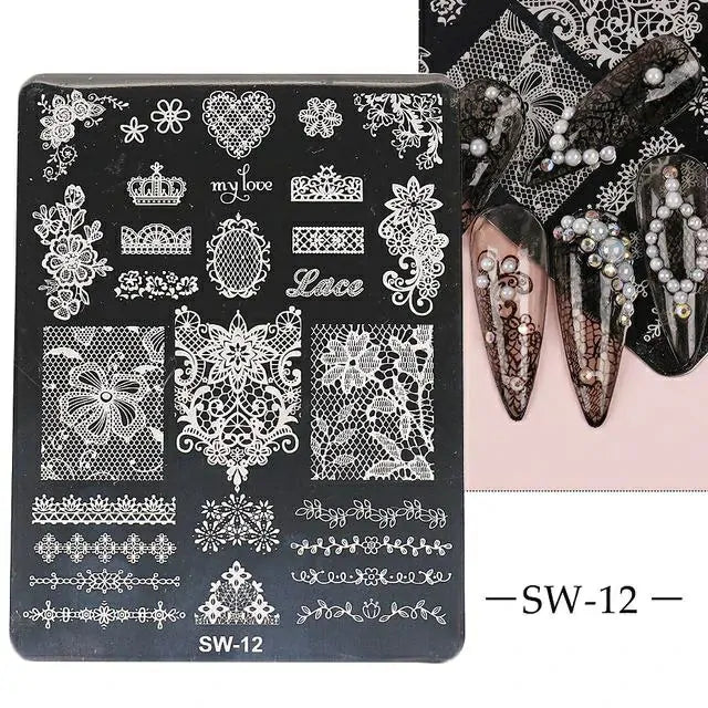 Lace Design Stamping Plate (XY2022-A12)