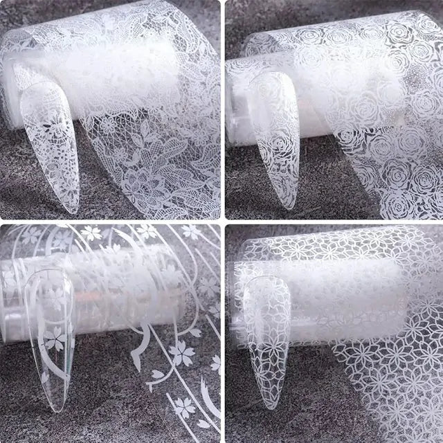 Lace Flower Print Transfer Foil Box