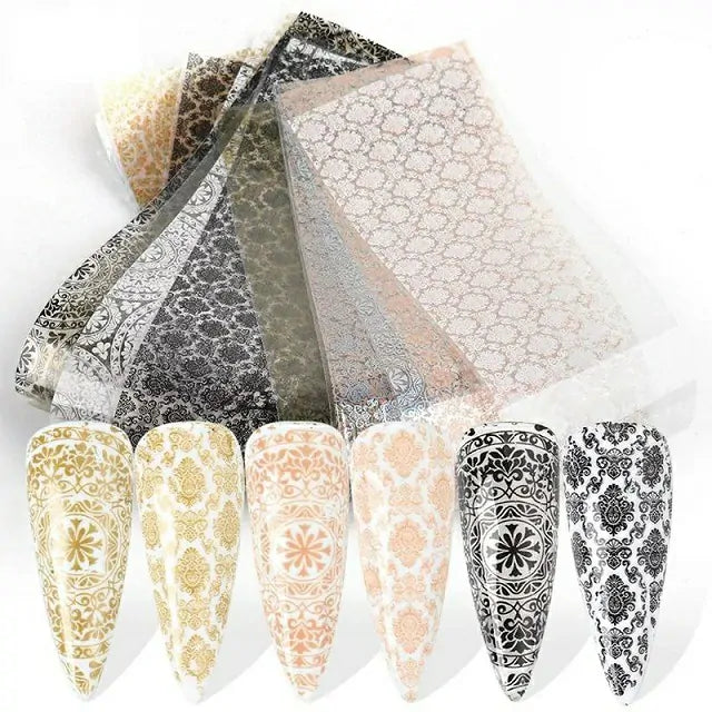 Lace Print Transfer Foil Box (5 in 1)