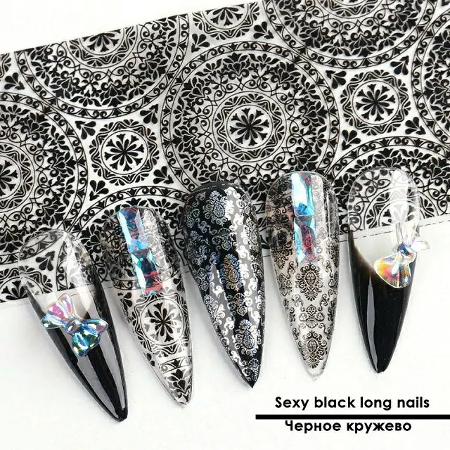 Lace Print Transfer Foil Box (5 in 1)