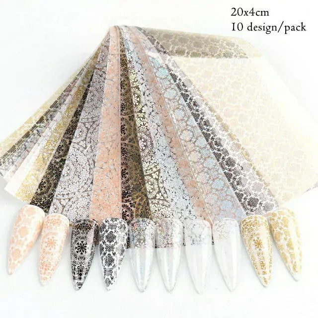 Lace Print Transfer Foil Box (5 in 1)