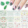 Multi Print Leaves And Ferns Water Decal Sticker Sheets (Design no. 1416)