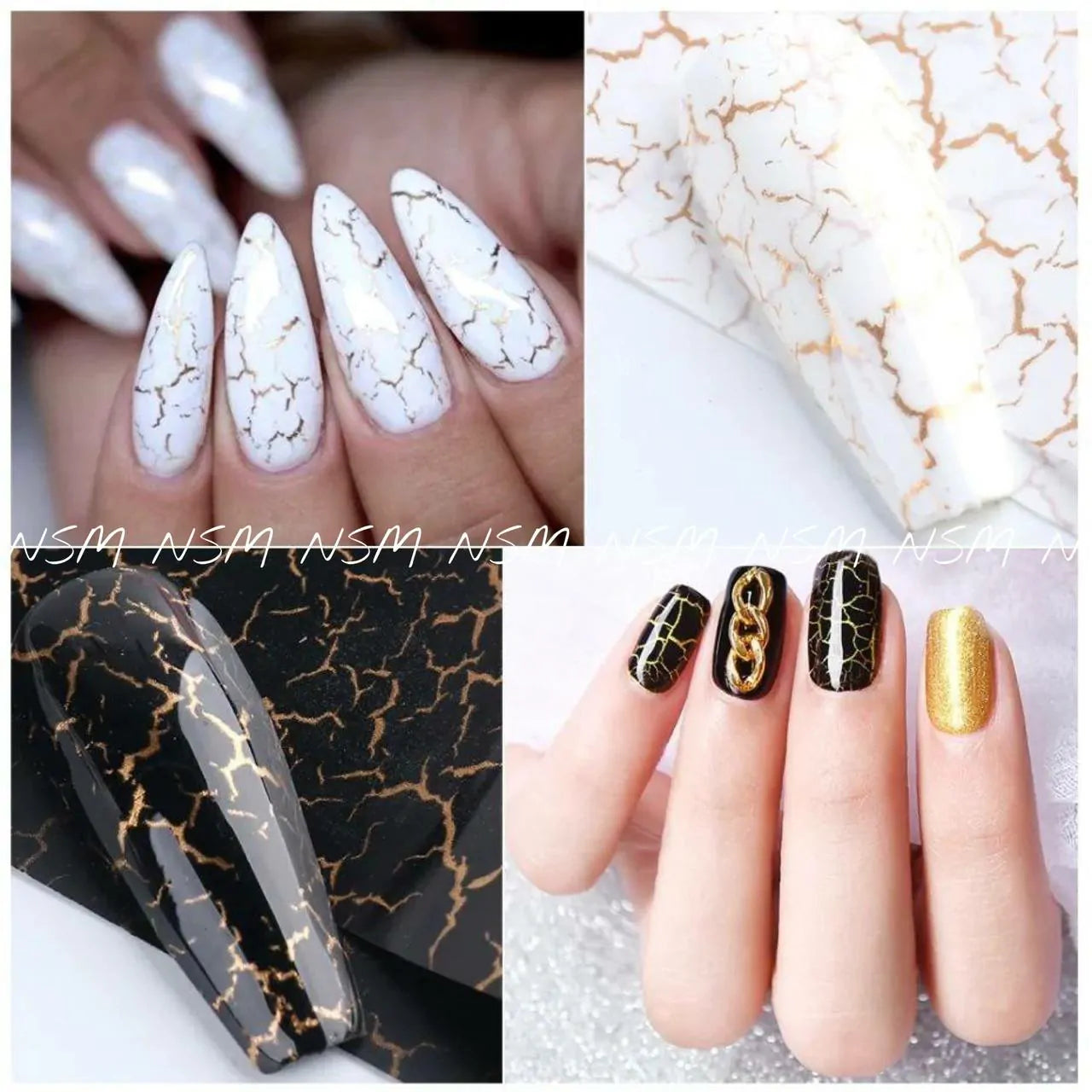 Leopard and Marble Print Transfer Foil Without Box (Set Of 10)