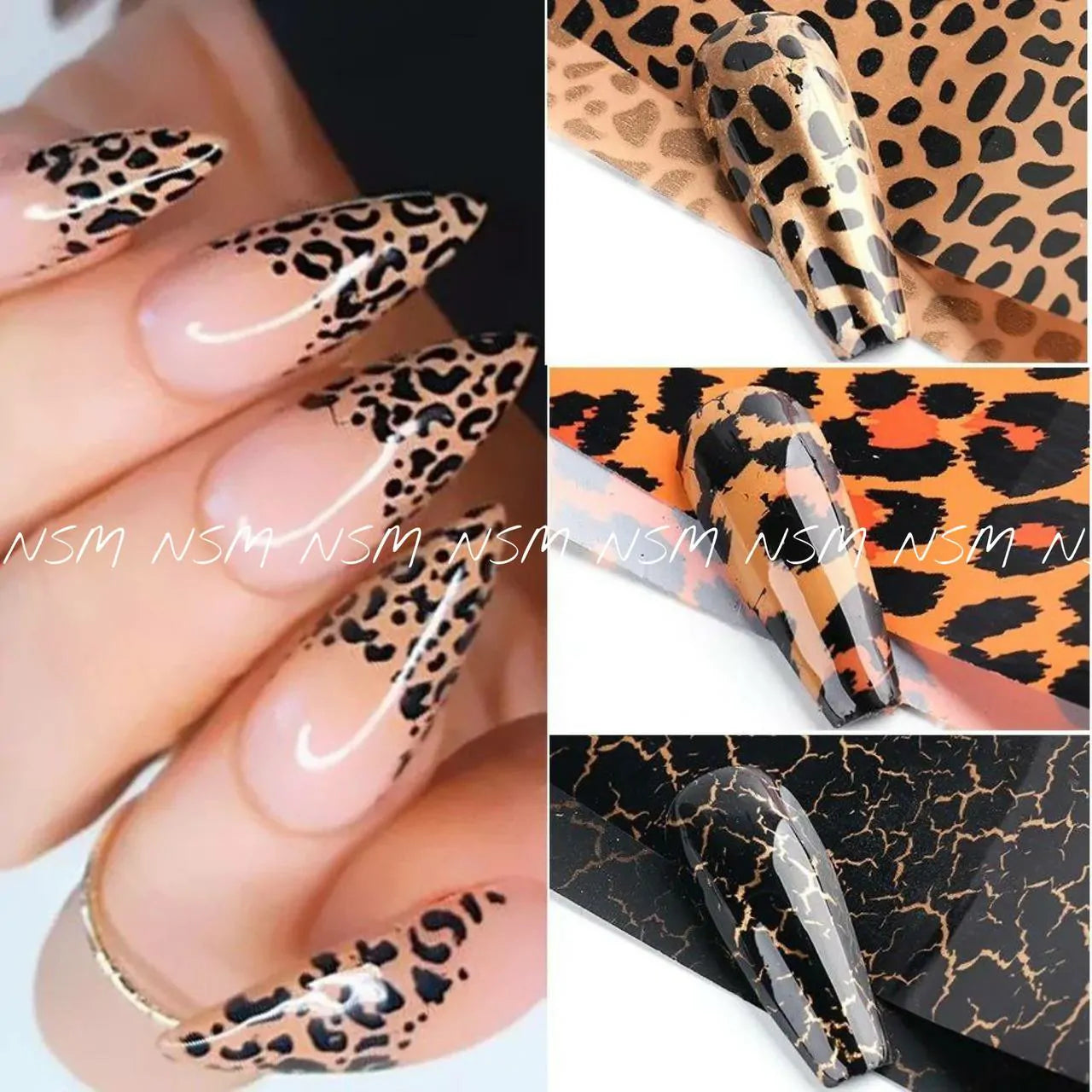 Leopard and Marble Print Transfer Foil Without Box (Set Of 10)
