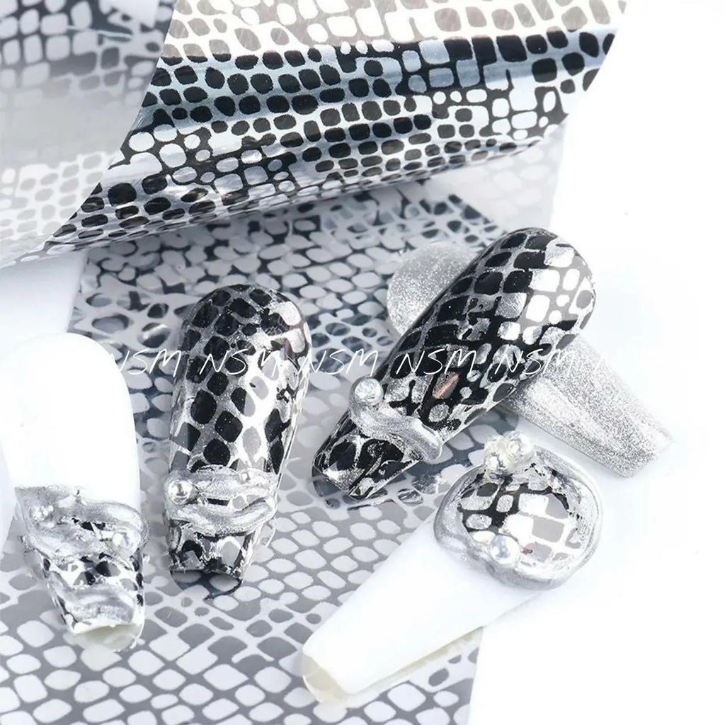 Leopard and Marble Print Transfer Foil Without Box (Set Of 10)