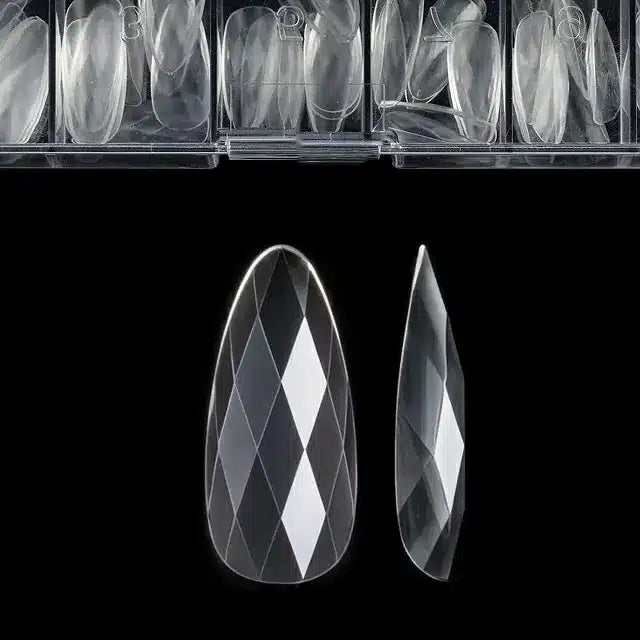 Long Almond Diamond Soft Gel Nail Tips (Box Of 120 Pcs)
