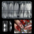 Long Square Diamond Soft Gel Nail Tips (Box Of 120 Pcs)