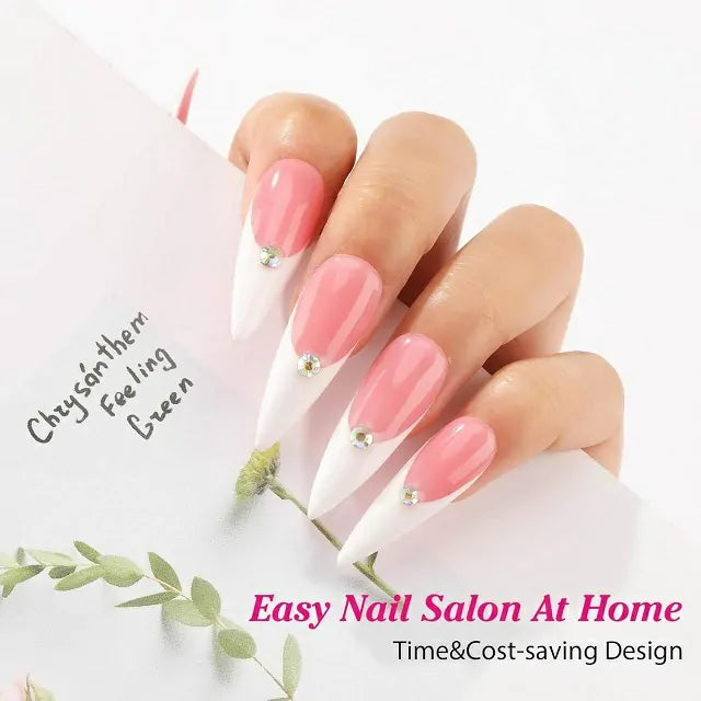 Long Stiletto Soft Gel Nail Tips (600 Pcs Box)