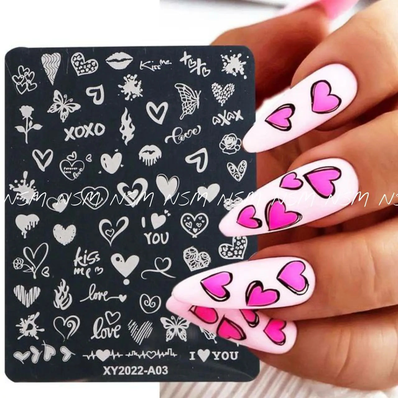 Love and Hearts Stamping Plate (XY2022-A03)