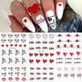 Love And Hearts Nail Art Water Decals (BY-132)