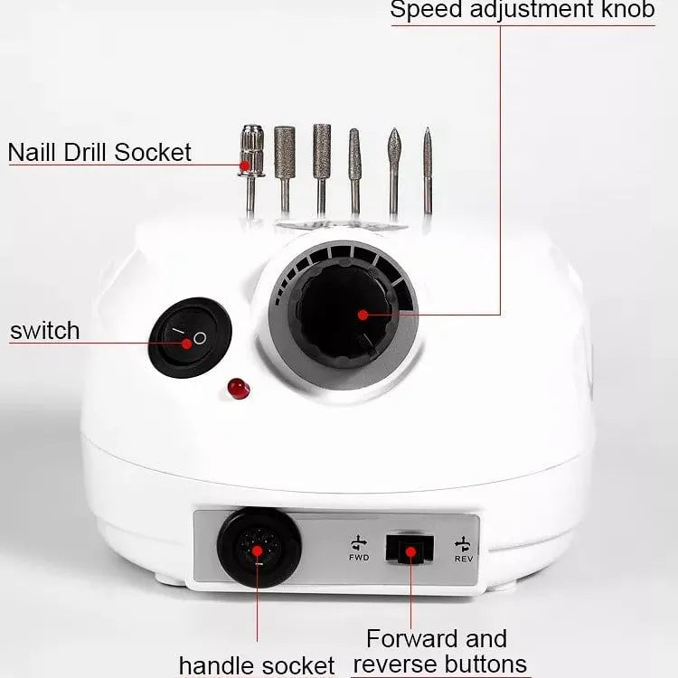 LUGX 202s Nail Drill Machine for Professional Nail Salons (35000 RPM)
