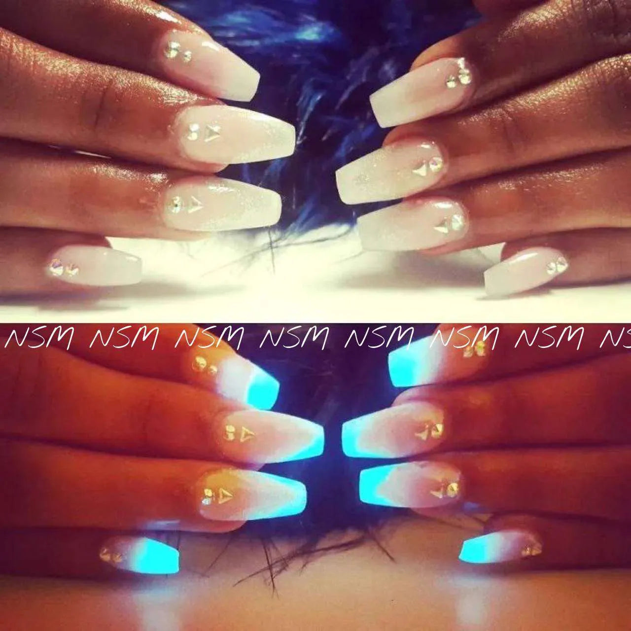 Luminous Glow In Dark Powder Grid (Random Colors)