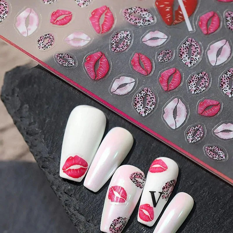 Lusciuos Lips Nail Art Sticker Sheets (MG10419-03)