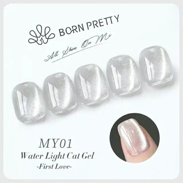 Born Pretty Water Light Cat Magnetic Gel Polish First Love MY01 (10ml)
