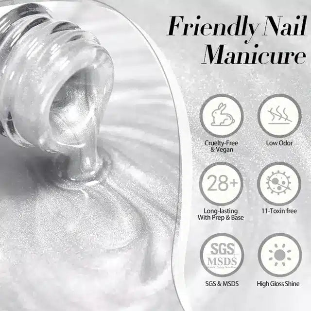Born Pretty Water Light Cat Magnetic Gel Polish First Love MY02 (10ml)